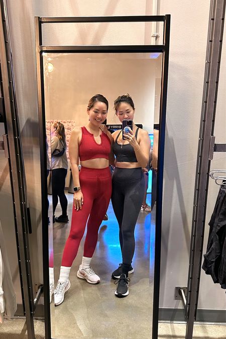 Today’s gym OOTD. This red Amazon matching workout set Jo is wearing (left) is honestly one of our faves & we wear it all the time. Grey Popflex set Grace is wearing (right) is old. 

Workout fit, gym fit, gym outfit, gym clothes, summer athleisure, Amazon must have, Amazon matching sets, Amazon workout sets, Amazon workout clothes, Amazon workout outfits 

#LTKstyletip #LTKfit #LTKunder50