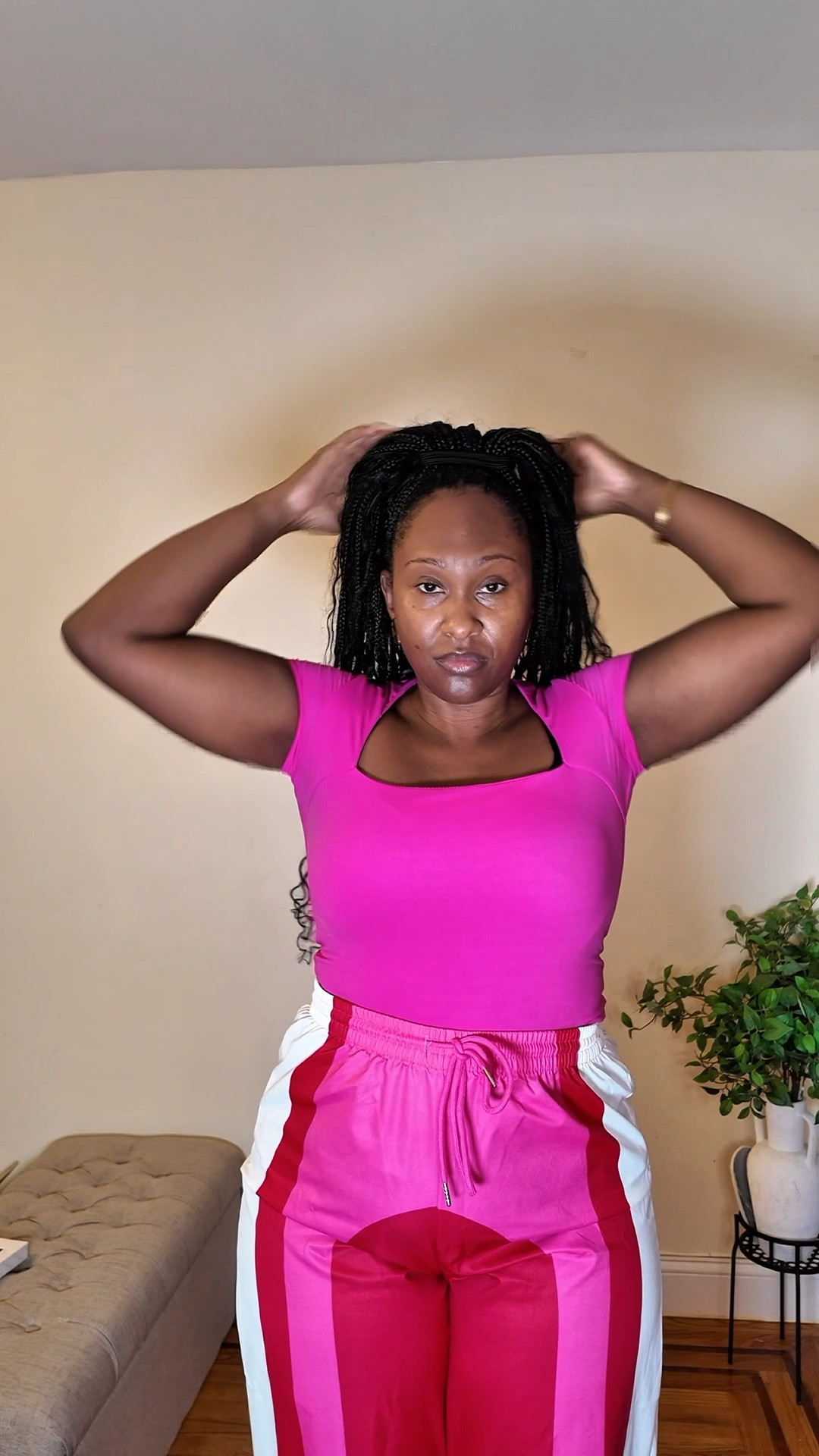 Ladies… in the midst of trying to get back to me. I am reminded that I don’t have to look like what I been through 💁🏾‍♀️

#LTKMidsize #LTKOver40