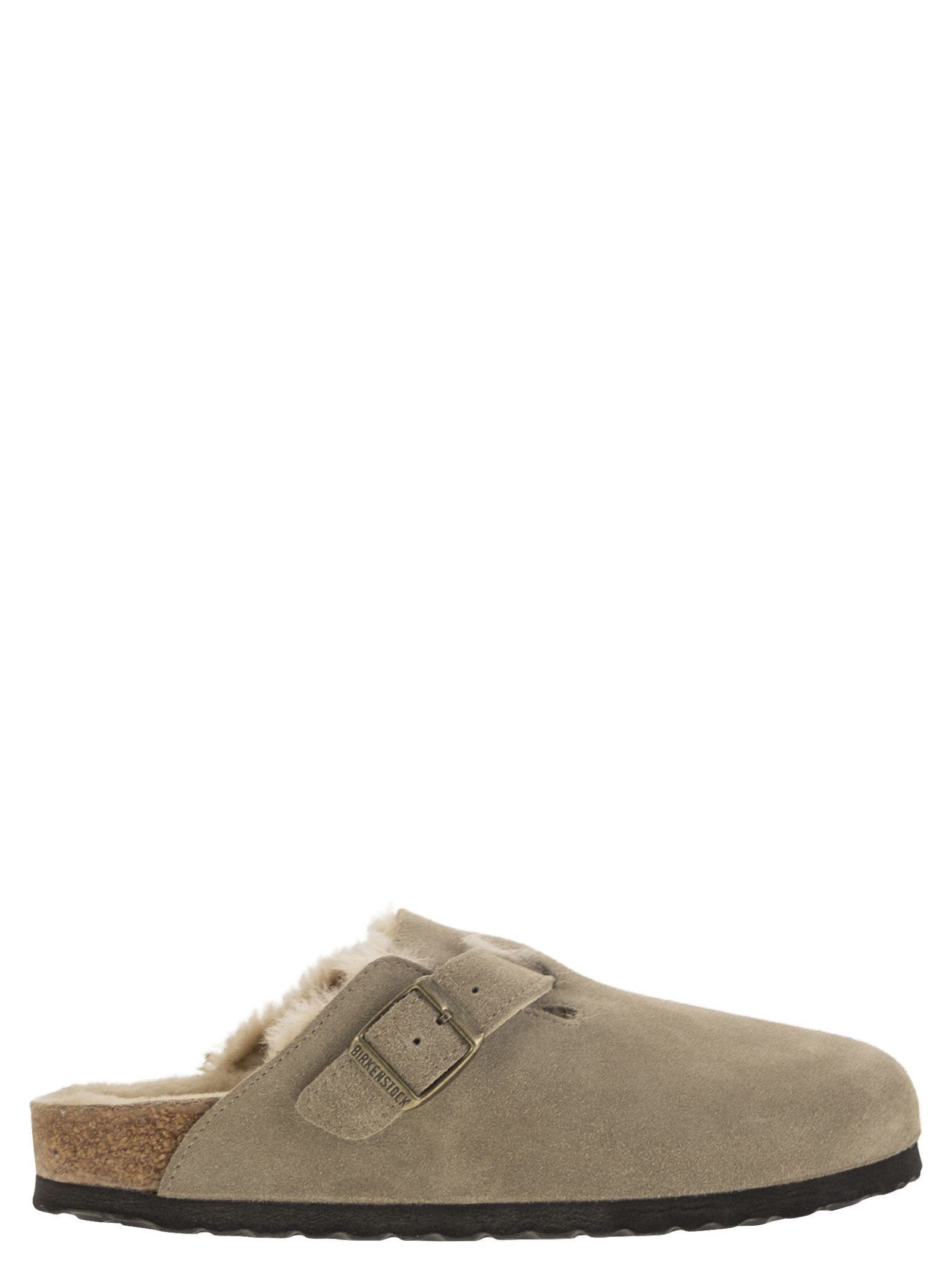Birkenstock Boston - Sabot With Fur Lining | Italist.com US