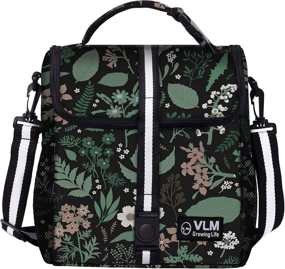 VLM Lunch Box for Women, Insulated Lunch Bag Women with Adjustable Shoulder Strap, Cute Lunch Tot... | Amazon (US)