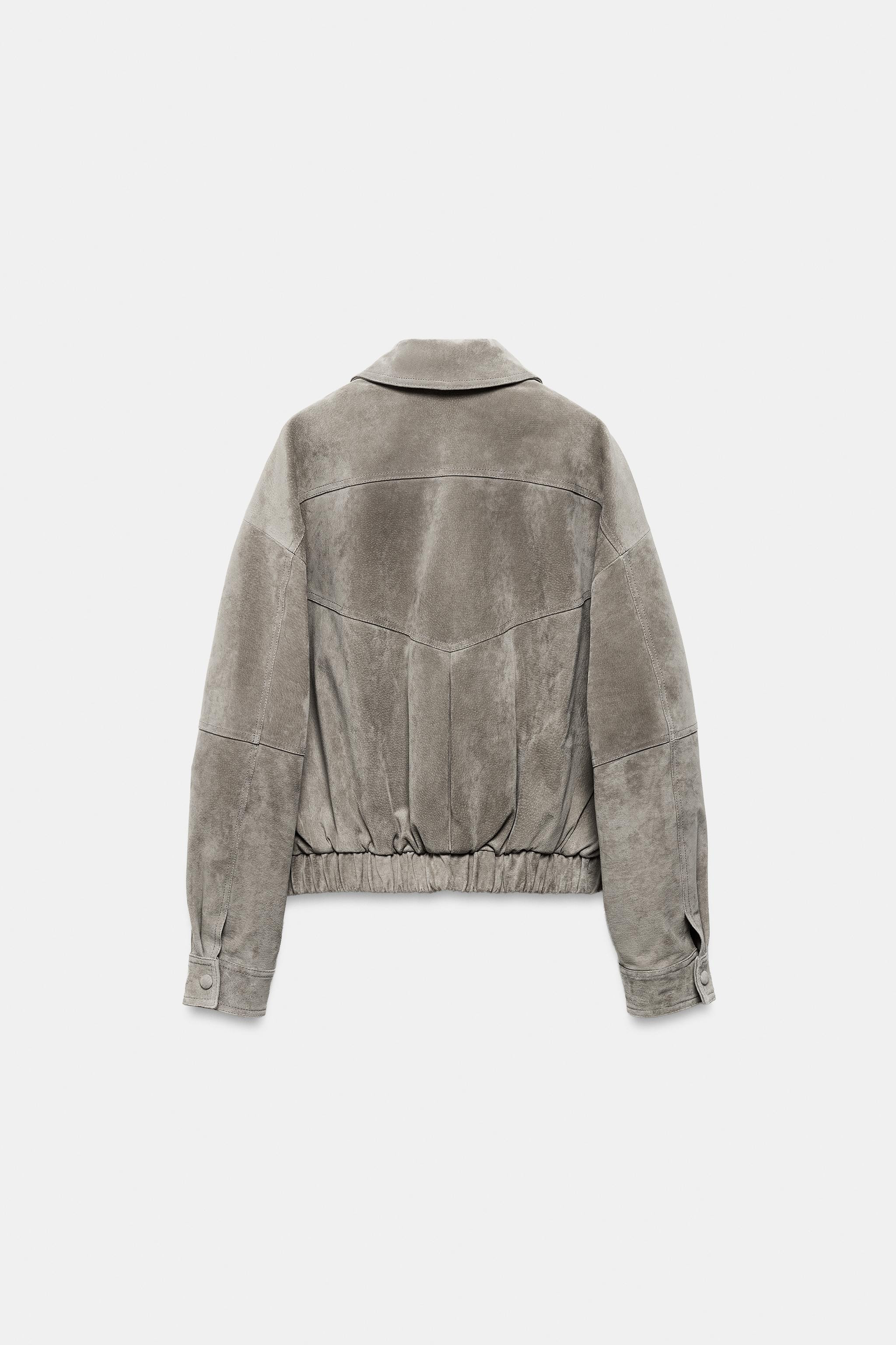 100% SUEDE LEATHER JACKET | Zara US