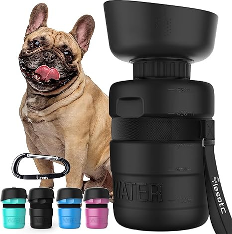 lesotc Dog Water Bottle, Portable Water Dispenser with Travel Water Bowl, Leak Proof Pet Travel S... | Amazon (US)