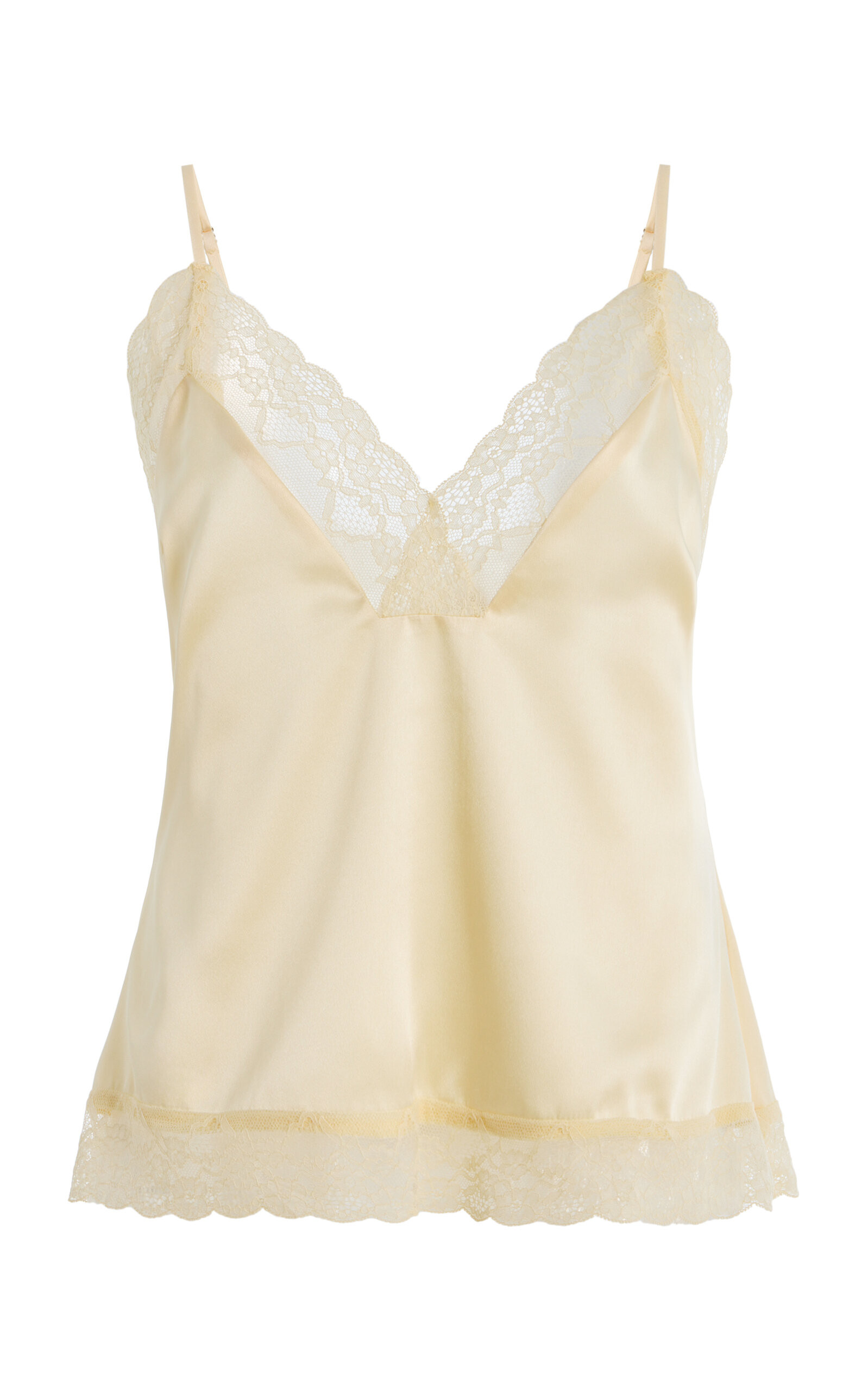 Pietra Lace-Trimmed Satin Cami Top | Moda Operandi (Global)