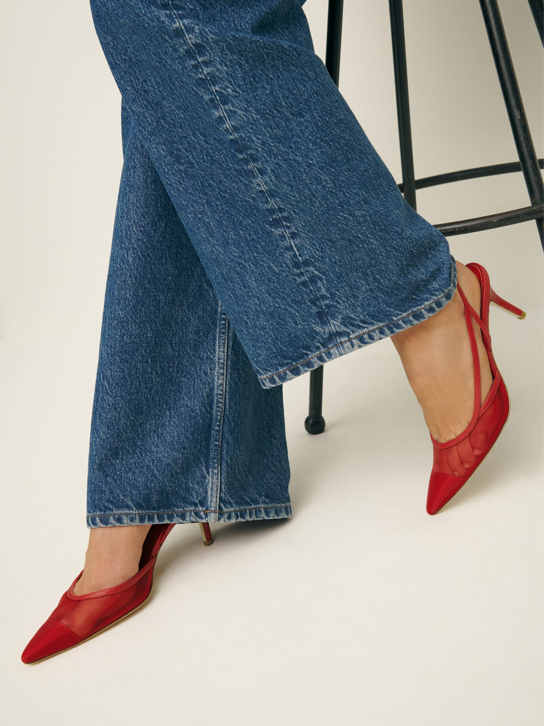 Whitnee Slingback Heels | Reformation (Global)