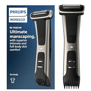 Philips Norelco Bodygroom Series 7000 Showerproof Body & Manscaping Trimmer & Shaver BG7030/49 | Amazon (US)