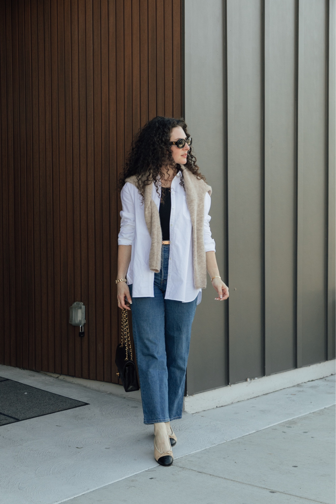 Three ways to style this @sezane cardigan:
1️⃣ Draped over your shoulders
2️⃣ Backwards (this cardigan is reversible)
3️⃣ With the buttons in front. You can wear it open or closed. 

The possibilities are endless and classic, which is why this is one of my fave pieces layering for spring. 

#LTKSeasonal #LTKshoecrush #LTKworkwear