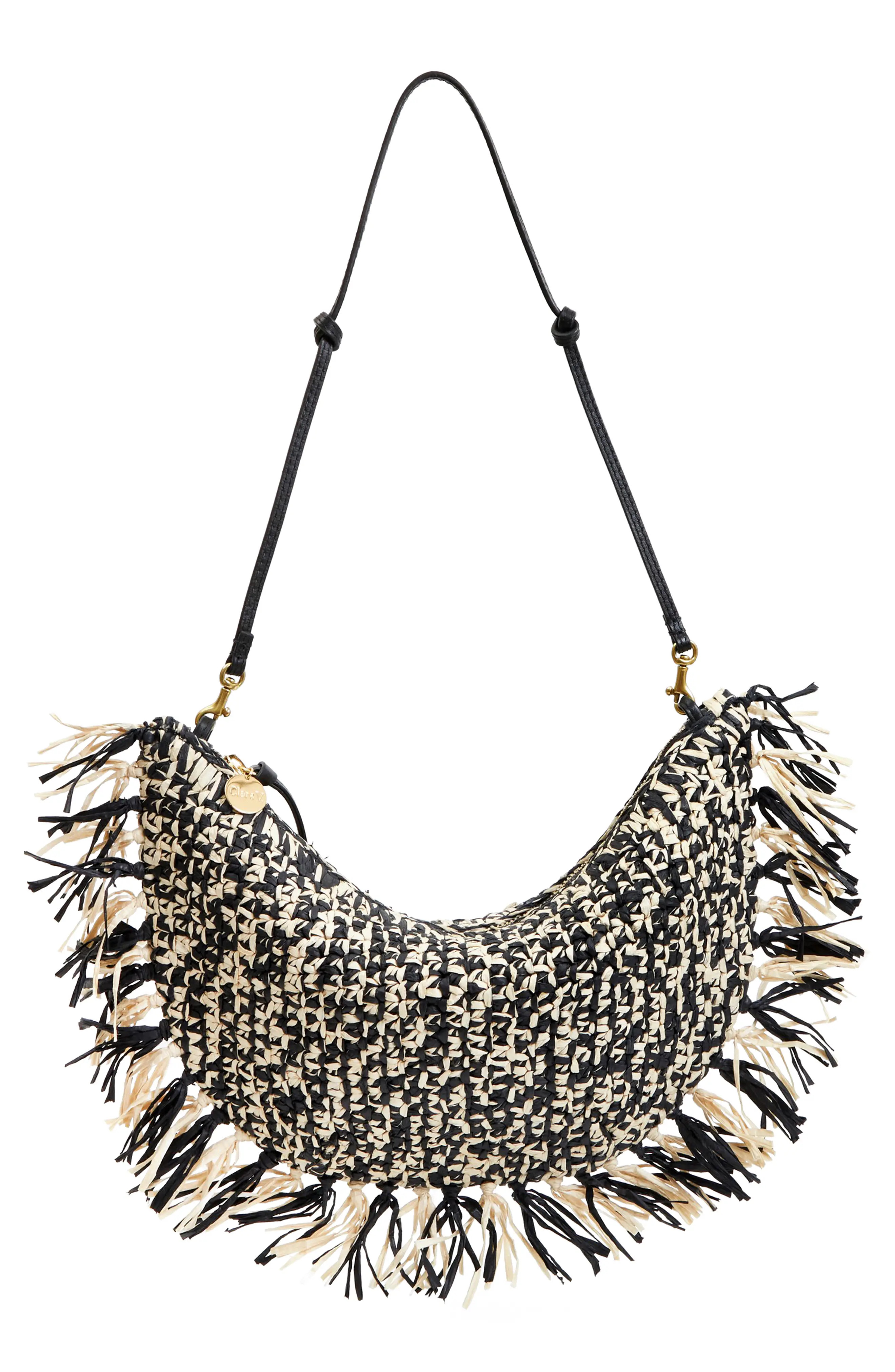 Lune Fringed Raffia Shoulder Bag (Women) | Nordstromrack | Nordstrom Rack