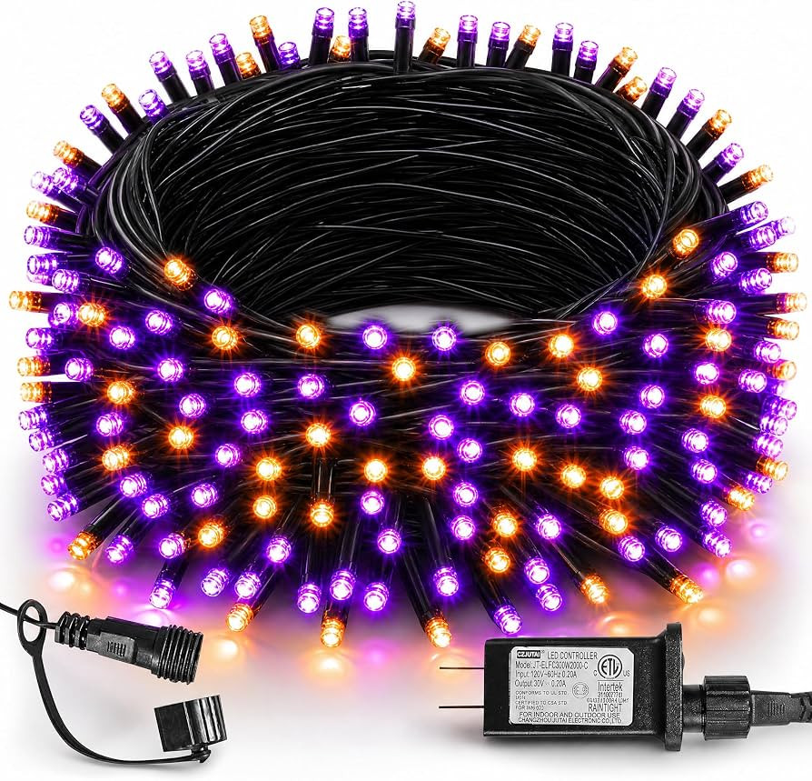 TW SHINE Halloween Lights, 200 LED 66FT Outdoor Halloween Lights Plug in with 8 Modes, Waterproof... | Amazon (US)