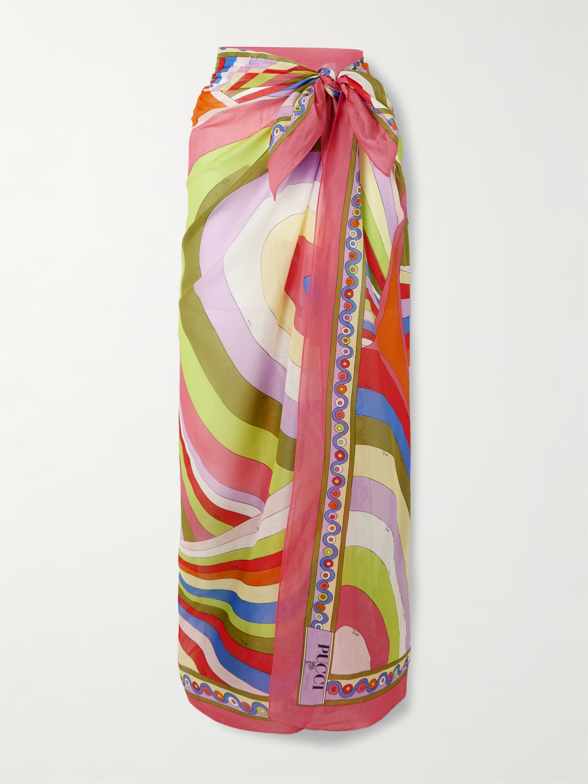 Printed cotton-voile pareo | NET-A-PORTER (US)