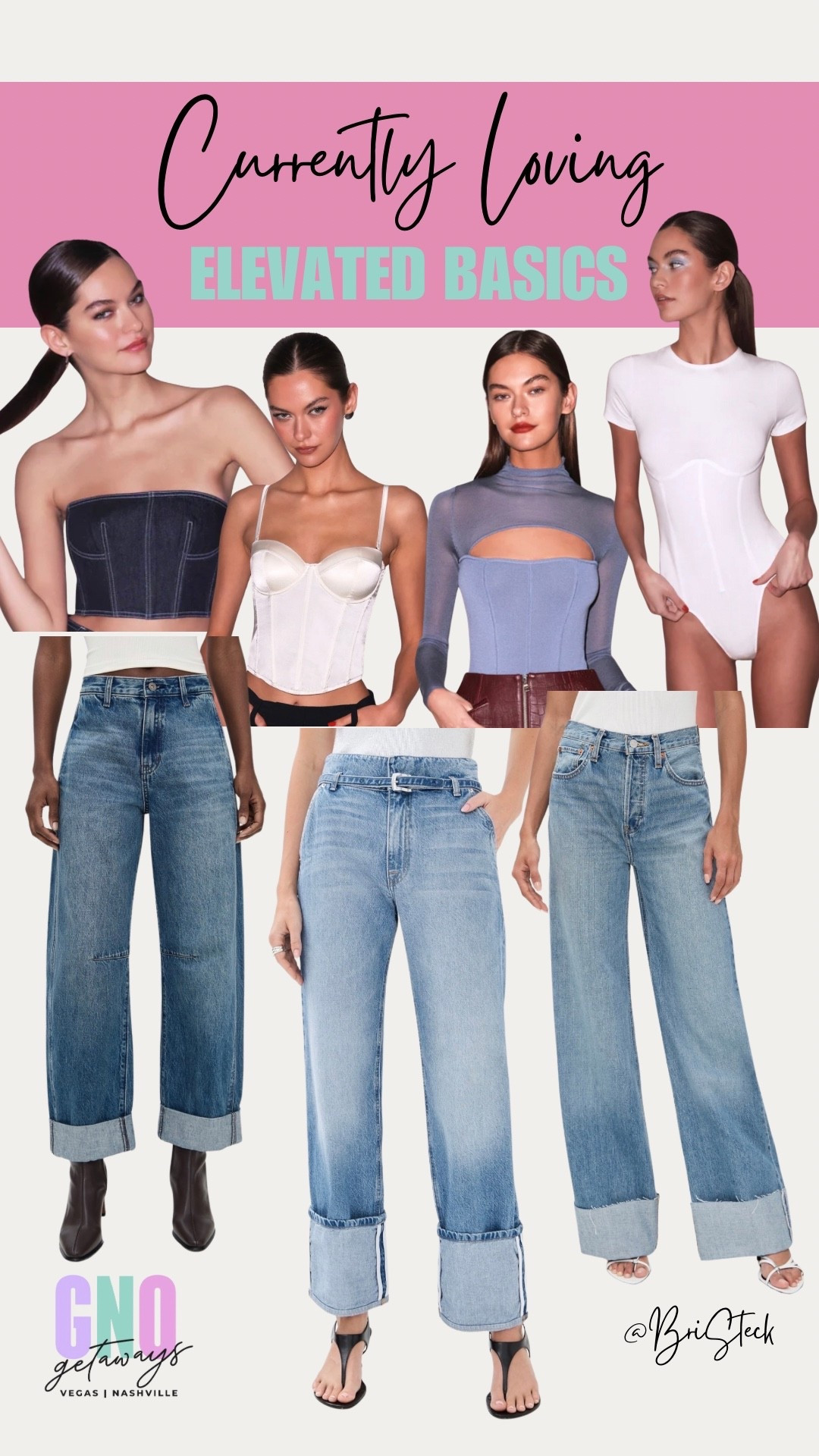 Some of my favorites right now! I’m loving the large cuff on jeans! Such a fun way to add a little interest to an otherwise simple outfit. #elevatedbasics #cuffeddenim #denimtrends 

#LTKStyleTip