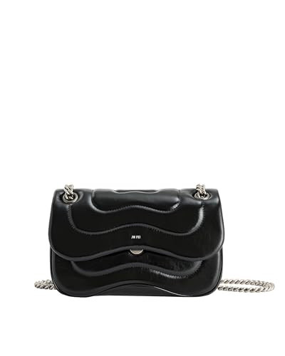 JW PEI Women's Tina Quilted Chain Crossbody - Black | Amazon (US)