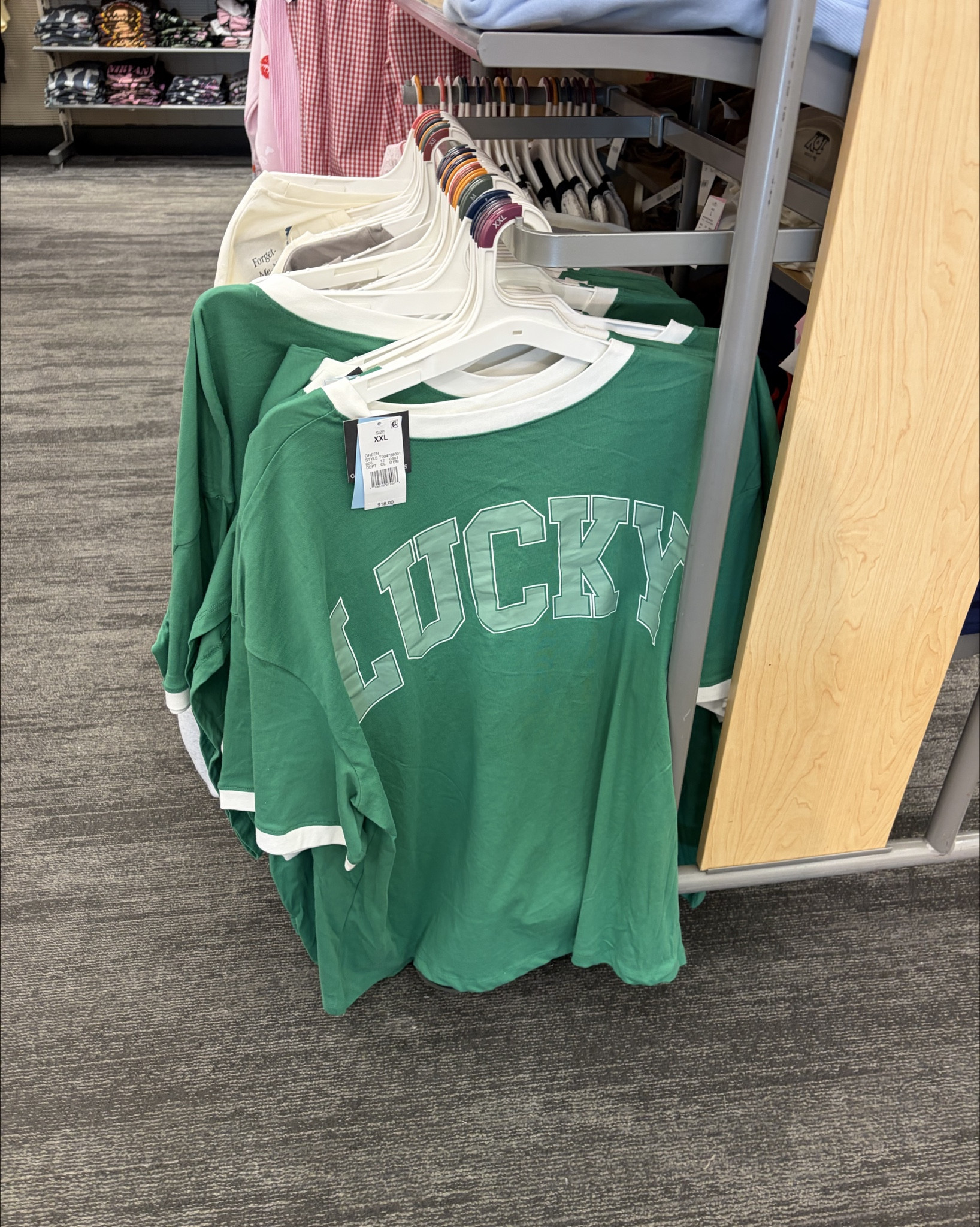 This “Lucky” women’s oversized football tee is perfect for Saint Patrick’s Day or any casual Spring day!

Green for St Patrick’s Day
Target tops

#LTKSeasonal #LTKspring