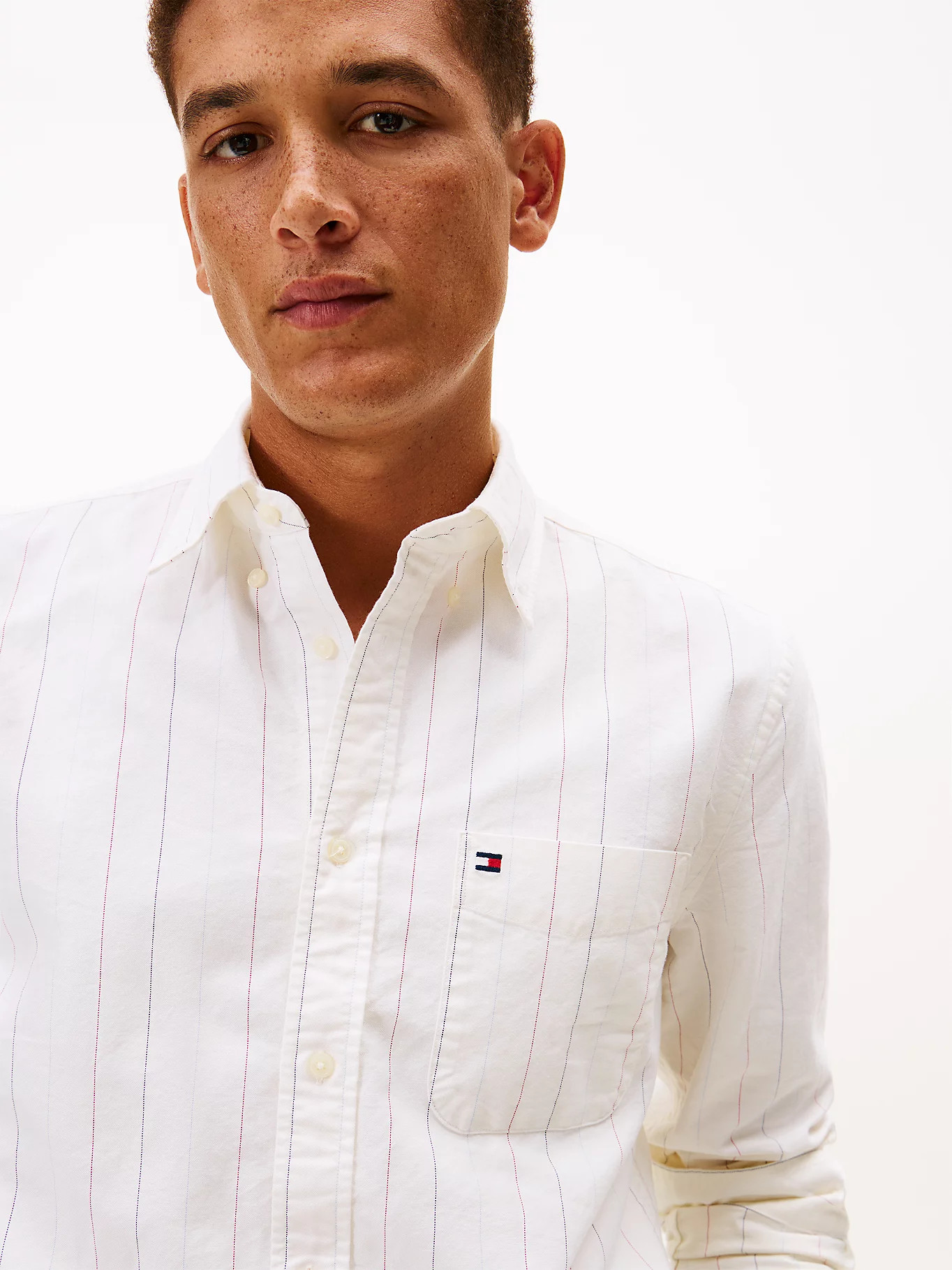 Regular Fit Oxford-Hemd mit Nadelstreifen | Tommy Hilfiger (DE)