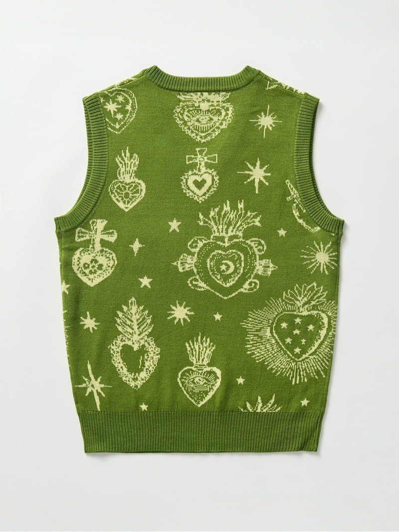 Hija De Tu Madre, Unisex Knit Vest, Sacred Heart, Sizes XS-3XL | Walmart (US)