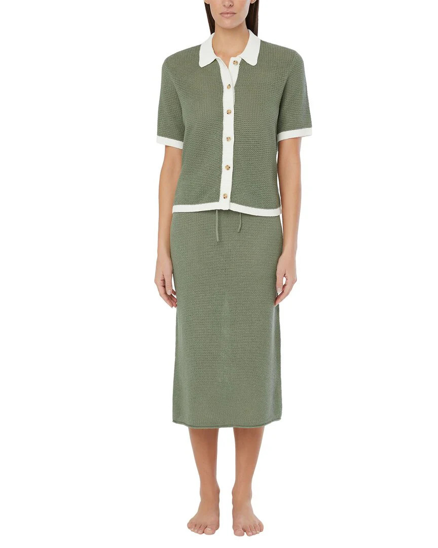 Onia Linen Knit Button Up | Shop Simon