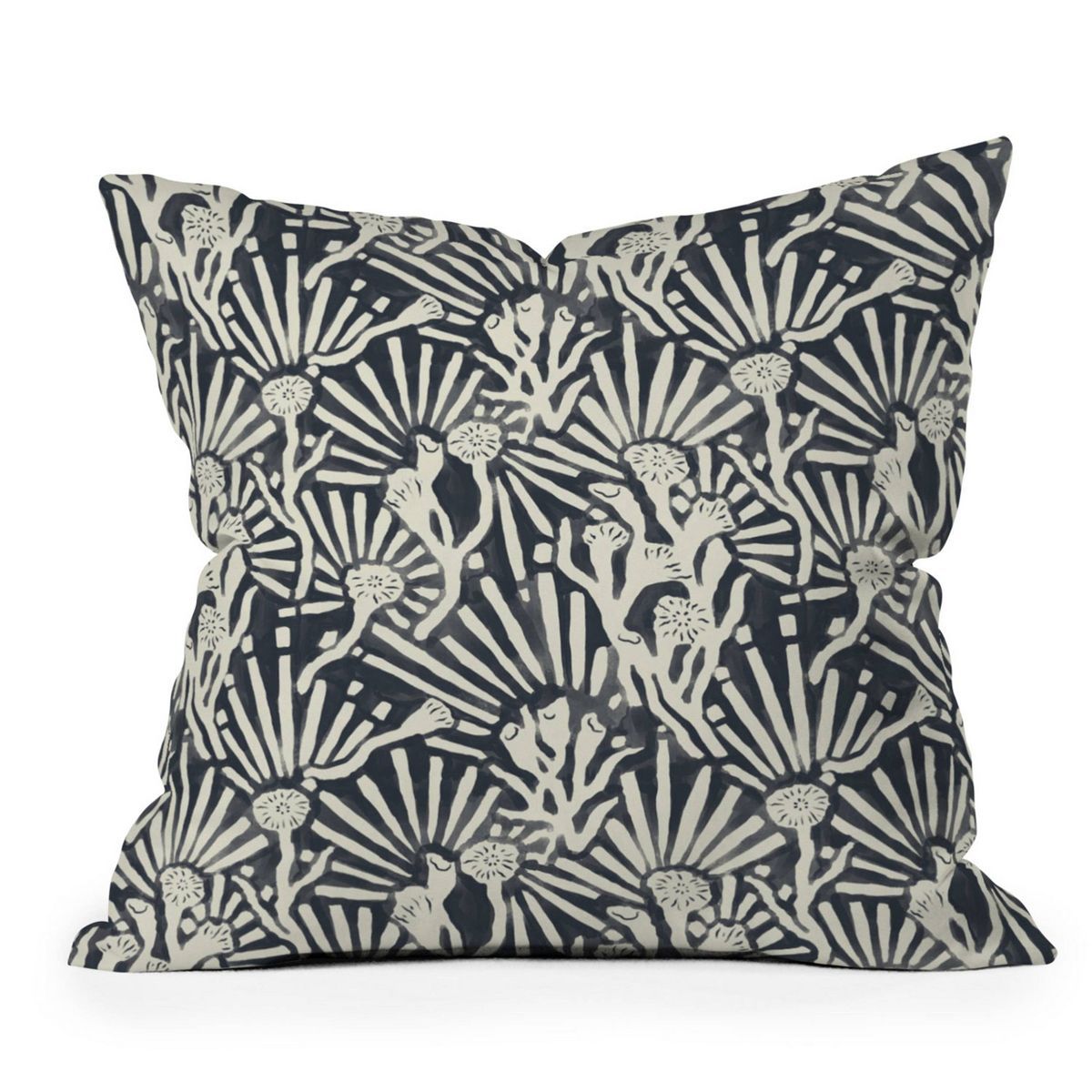 Msrystudio Garden Magic Darknight Outdoor Throw Pillow Black - Deny Designs | Target
