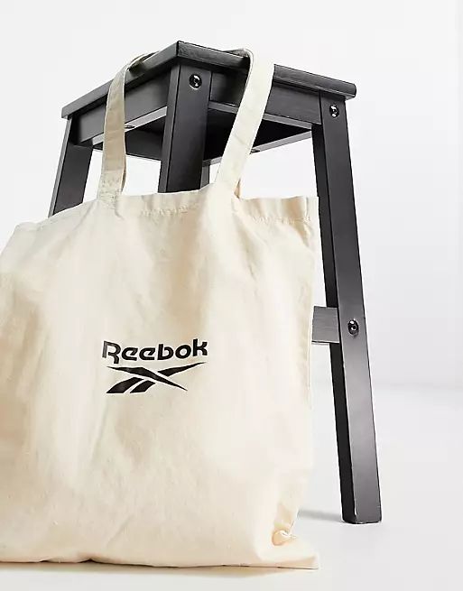 Reebok canvas tote bag in neutral | ASOS (Global)