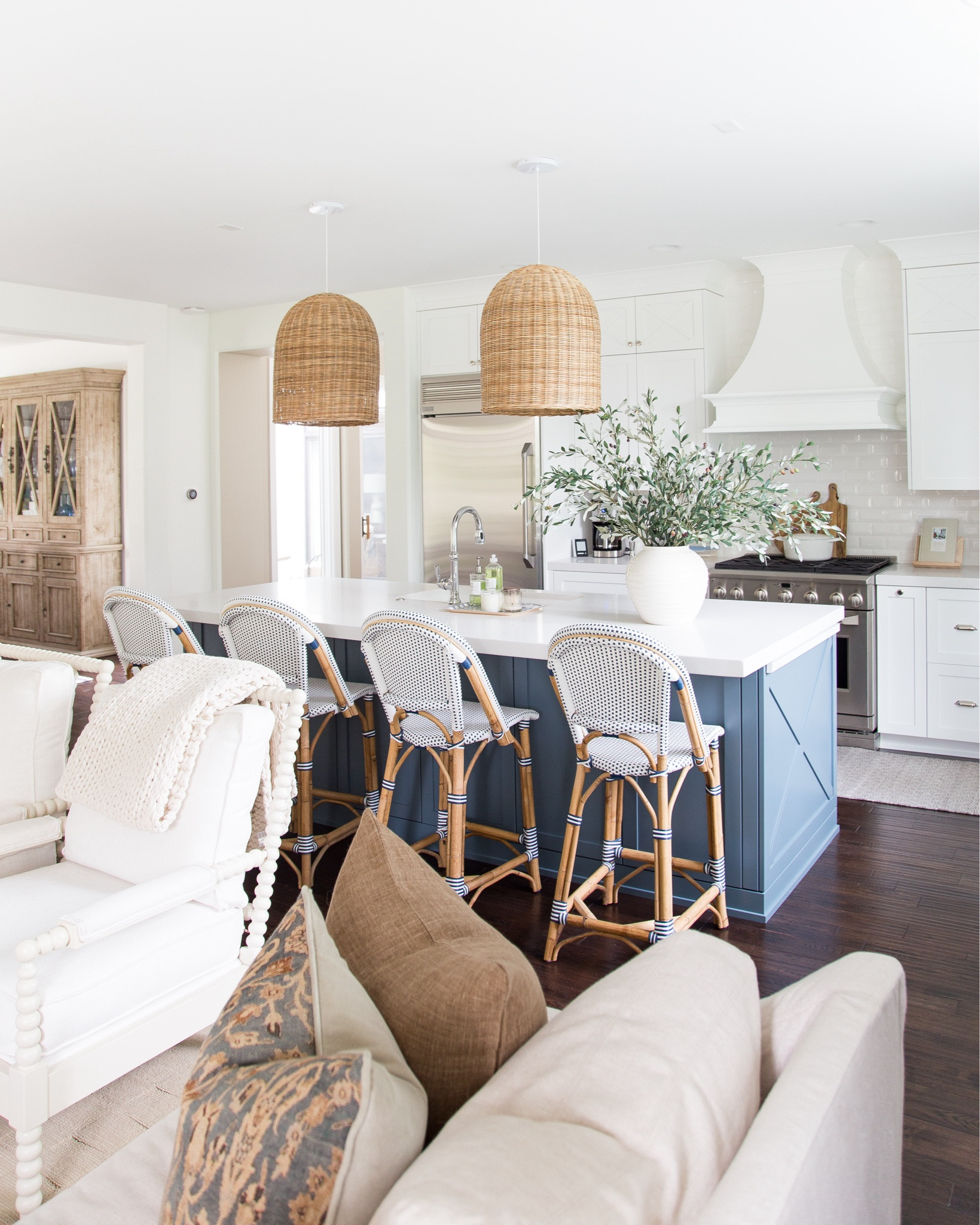 *Many of these items are on sale today* This fall living room and fall kitchen look from our Omaha house are some of my most favorites of all time! And nearly everything is still available this year, including the bronze linen pillows, patterned pillows, linen sofa, spindle chair, woven pendant lights, bistro counter stools, faux olive stems, and more! 

. cozy decor, fall decorating ideas, living room decor, fall kitchen decor, brown decor, neutral decor .


#ltkhome #ltkseasonal #ltksalealert #LTKfindsunder50 #LTKfindsunder100 #ltkstyletip

#LTKHome #LTKSaleAlert #LTKSeasonal