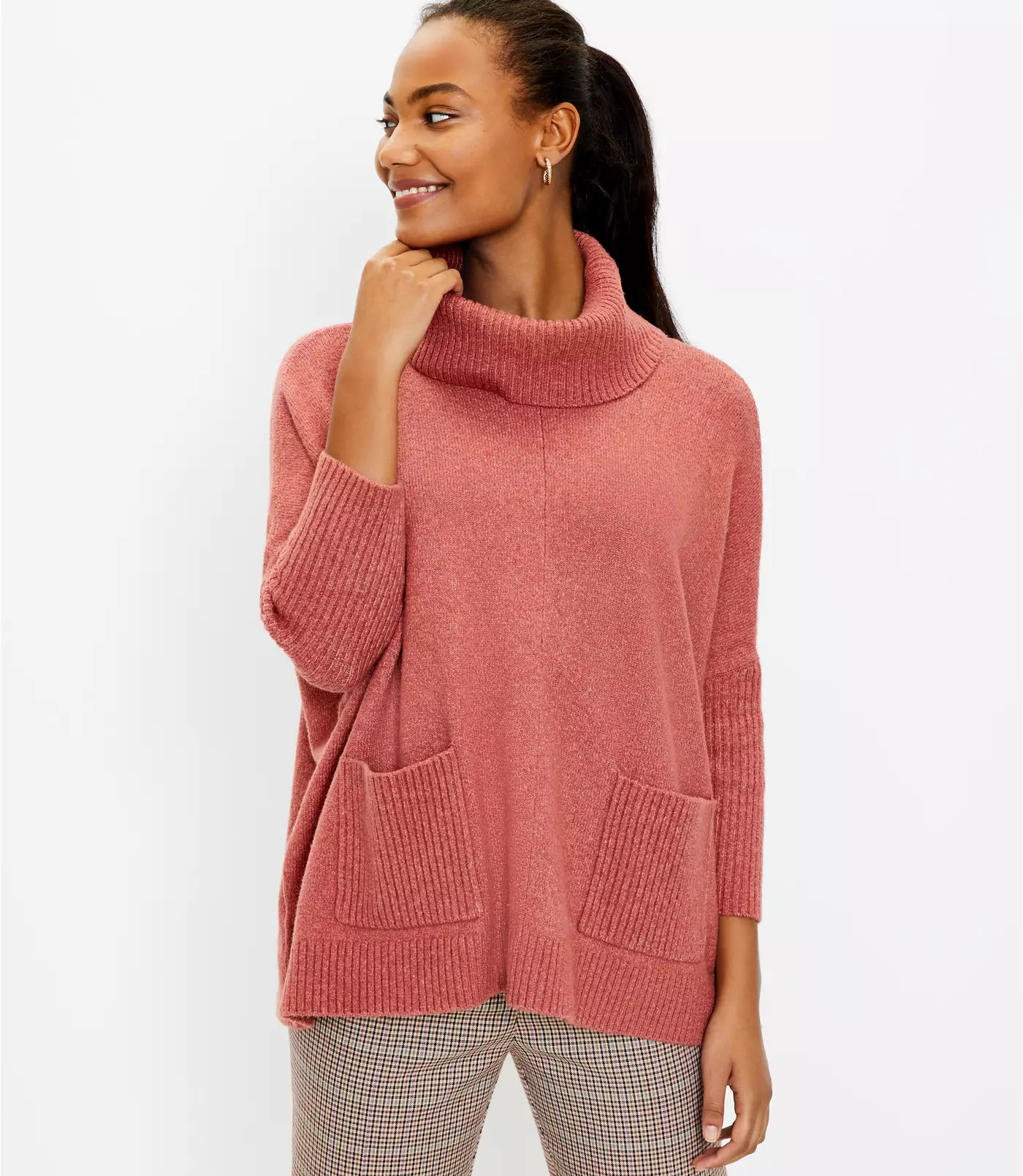 Pocket Poncho Sweater | LOFT