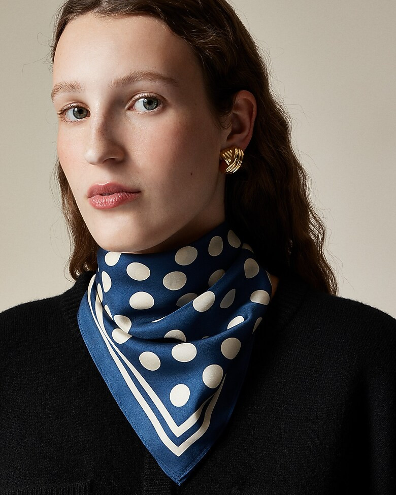 Oversized silk bandana | J. Crew US