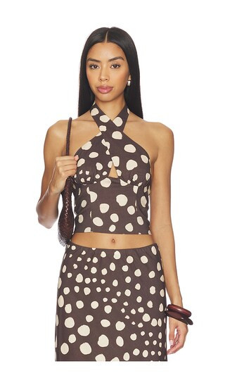 Billie Top in Chocolate Pebble | Revolve Clothing (Global)