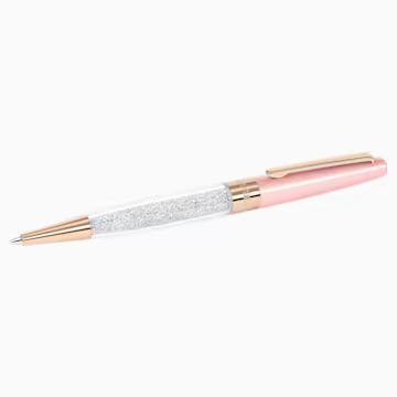 Crystalline Stardust Ballpoint Pen, Pink Rose Gold Plated | Swarovski (US)