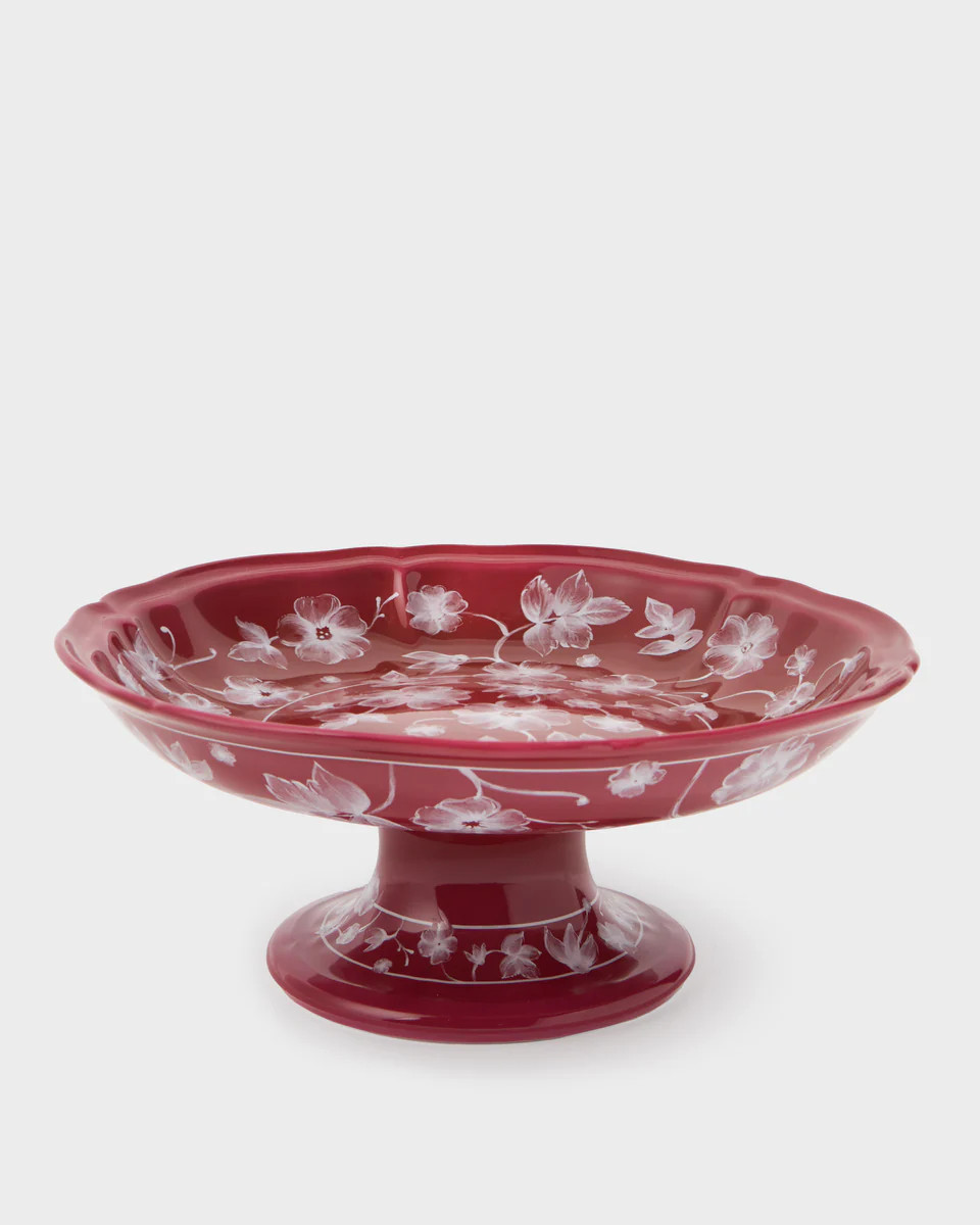 Floral Fruit Stand, Magenta by Ginori 1735 | Cabana Magazine