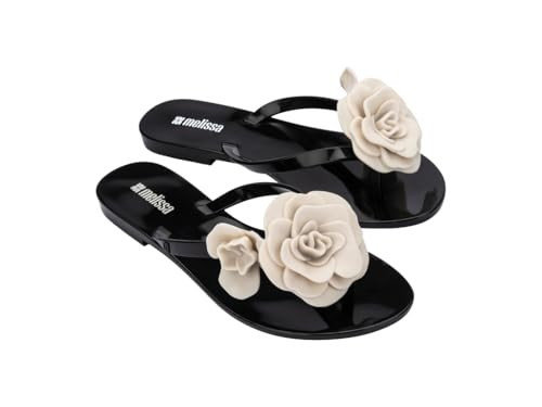 Melissa Harmonic Petals for Women, Black/Beige,8 | Amazon (US)