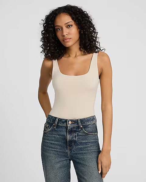 Body Contour Compression Scoop Neck Tank | Express