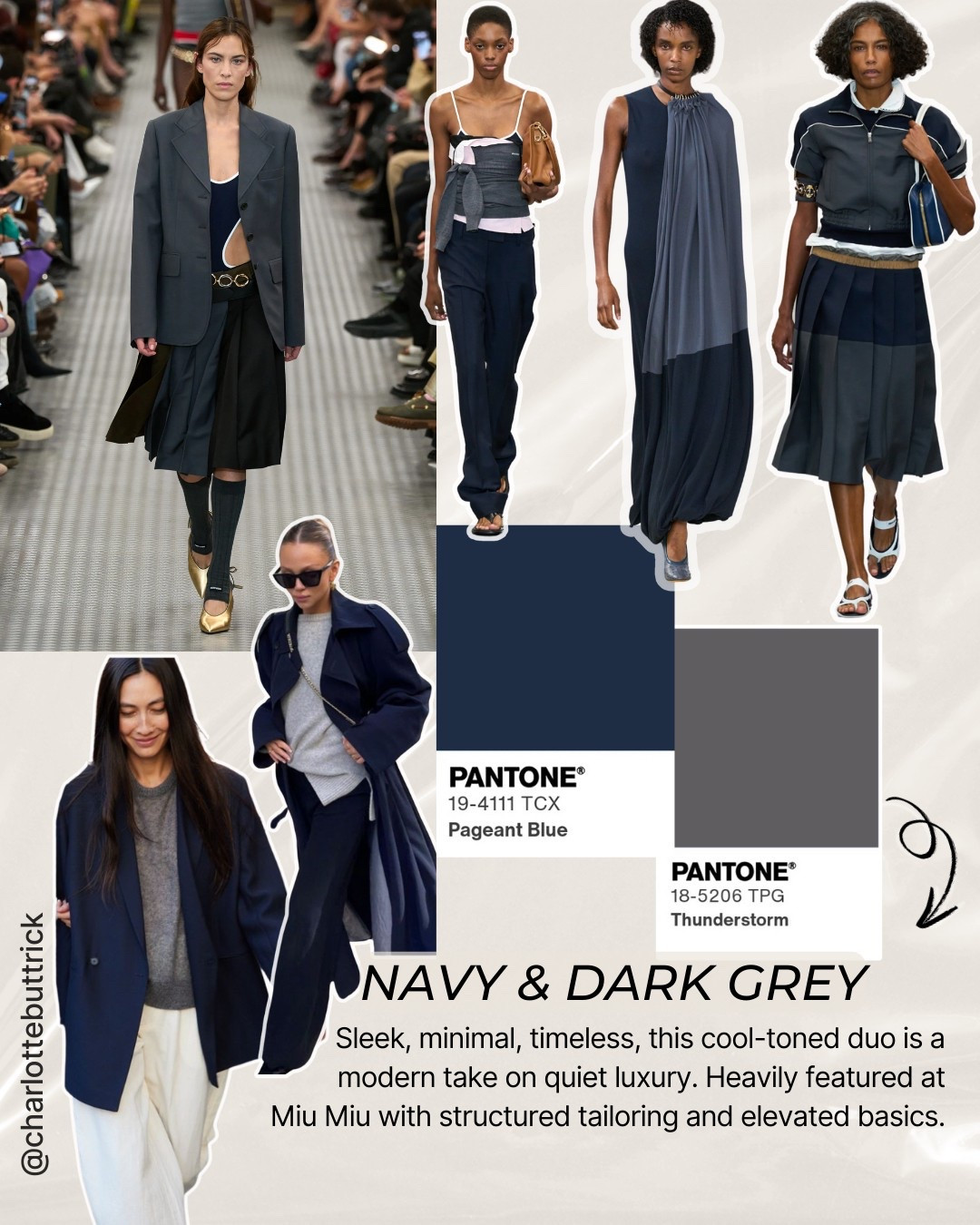 Navy and dark grey SS25 Colour combination - color combinations - spring trends - summer trends - trending SS25 - 

#LTKspring #LTKuk #LTKstyletip
