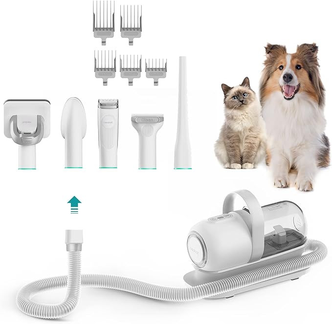 neabot P1 Pro Pet Grooming Kit & Vacuum Suction 99% Pet Hair, Professional Grooming Clippers with... | Amazon (US)
