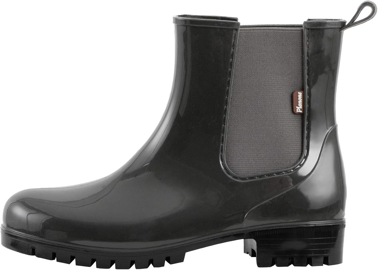 planone Short Rain Boots Women Fashion Waterproof Chelsea Boots for Women Light Outdoor Garden Sh... | Amazon (US)