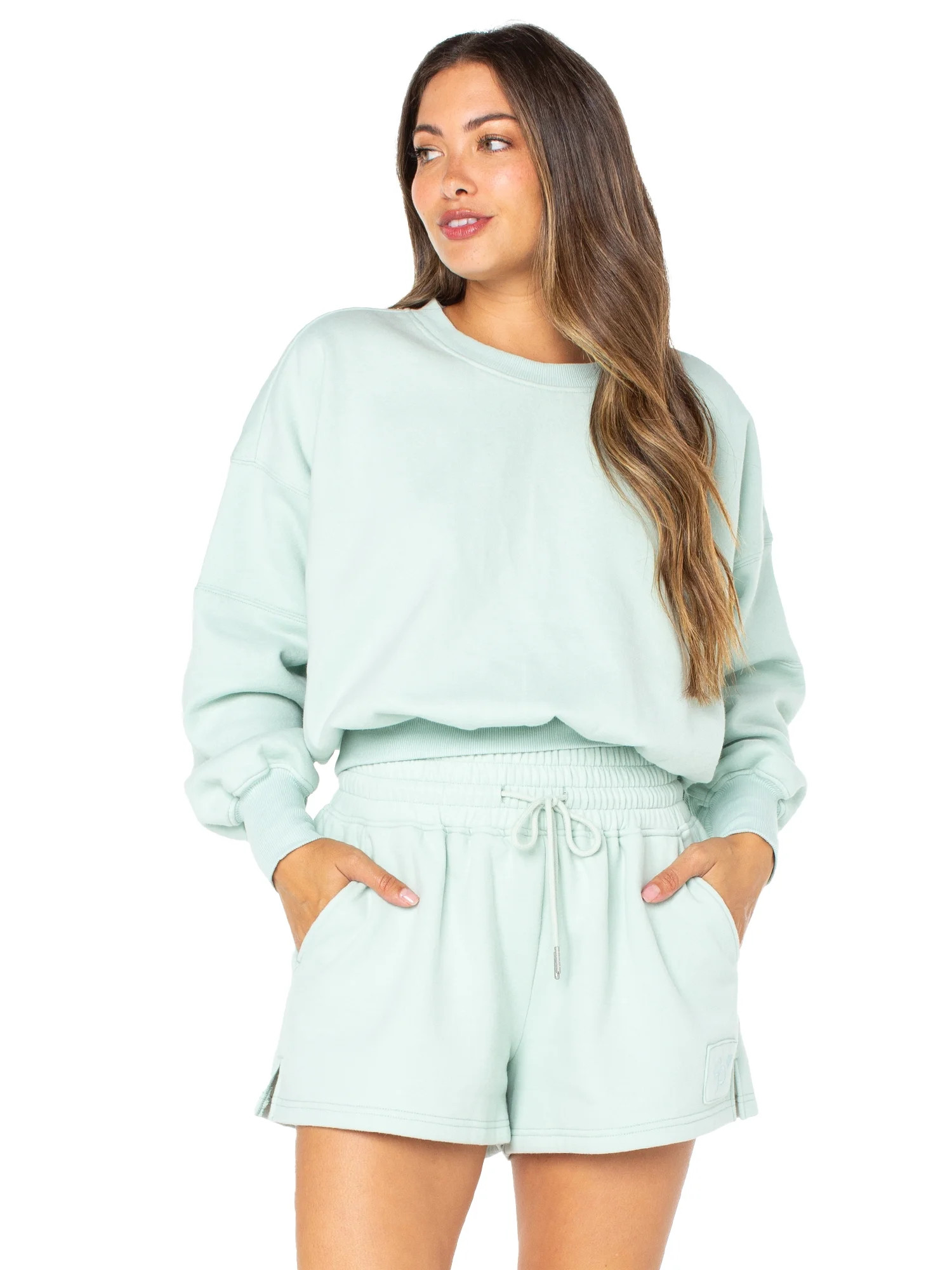 Celebrity Pink Womens Oversized Boyfriend Sweatshirt | Walmart (US)