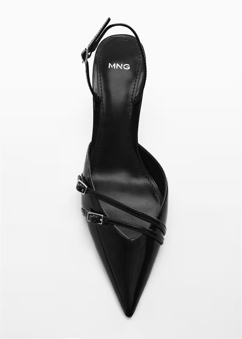 Slingback heeled shoes with buckle -  Women | Mango USA | MANGO (US)