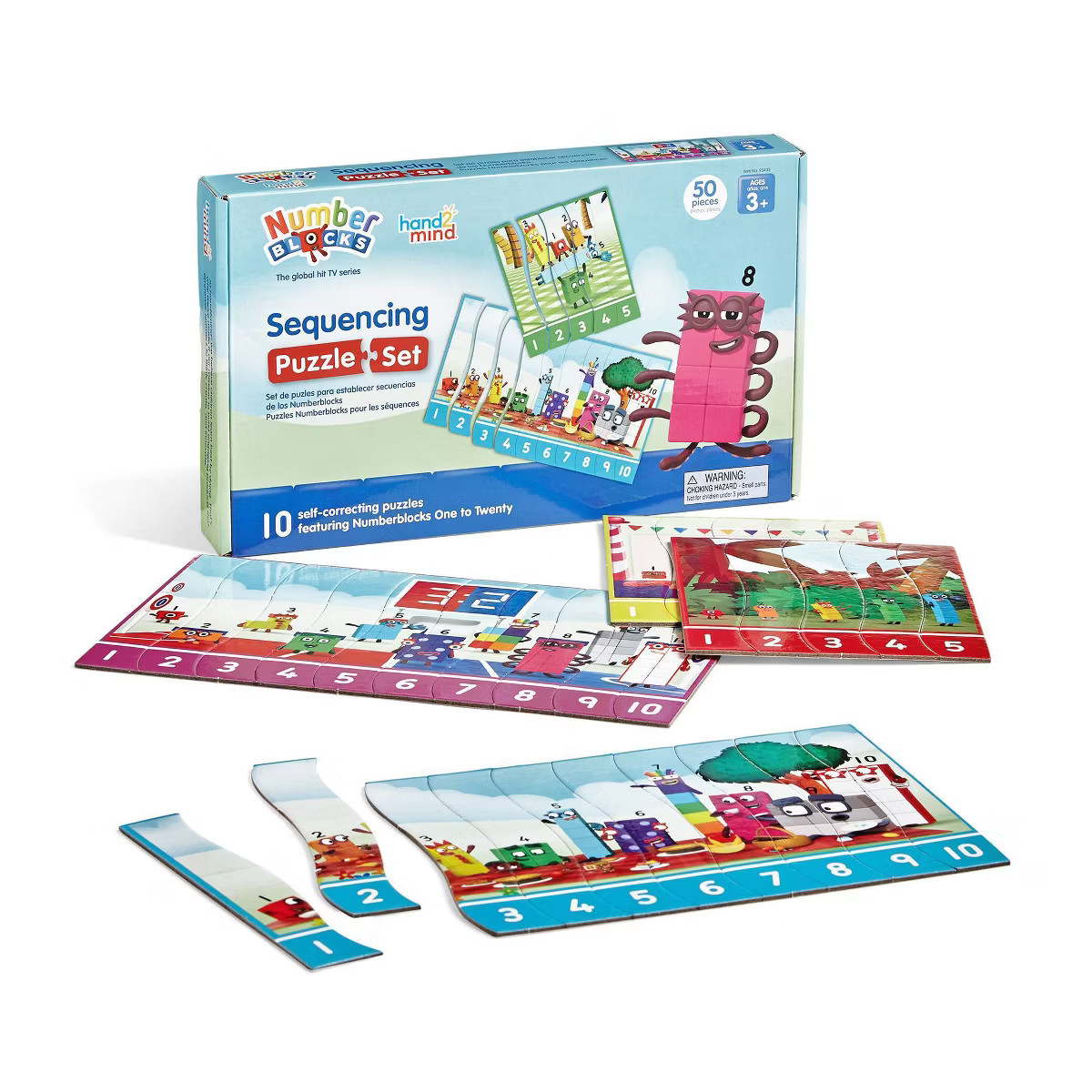 hand2mind Numberblocks Number Sequencing Puzzle Set | Target