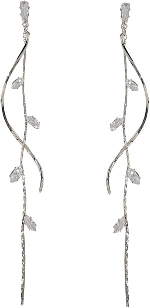 Crystal Drop Earrings,Zirconia Rhinestone Dangling Earrings for Women Prom Party Jewelry Gifts，... | Amazon (US)