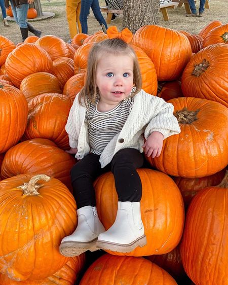 The cutest pumpkin in the patch! I love this neutral fall outfit, especially the cardigan & boots. 30% off in the target app!! 

#LTKsalealert #LTKkids #LTKbaby