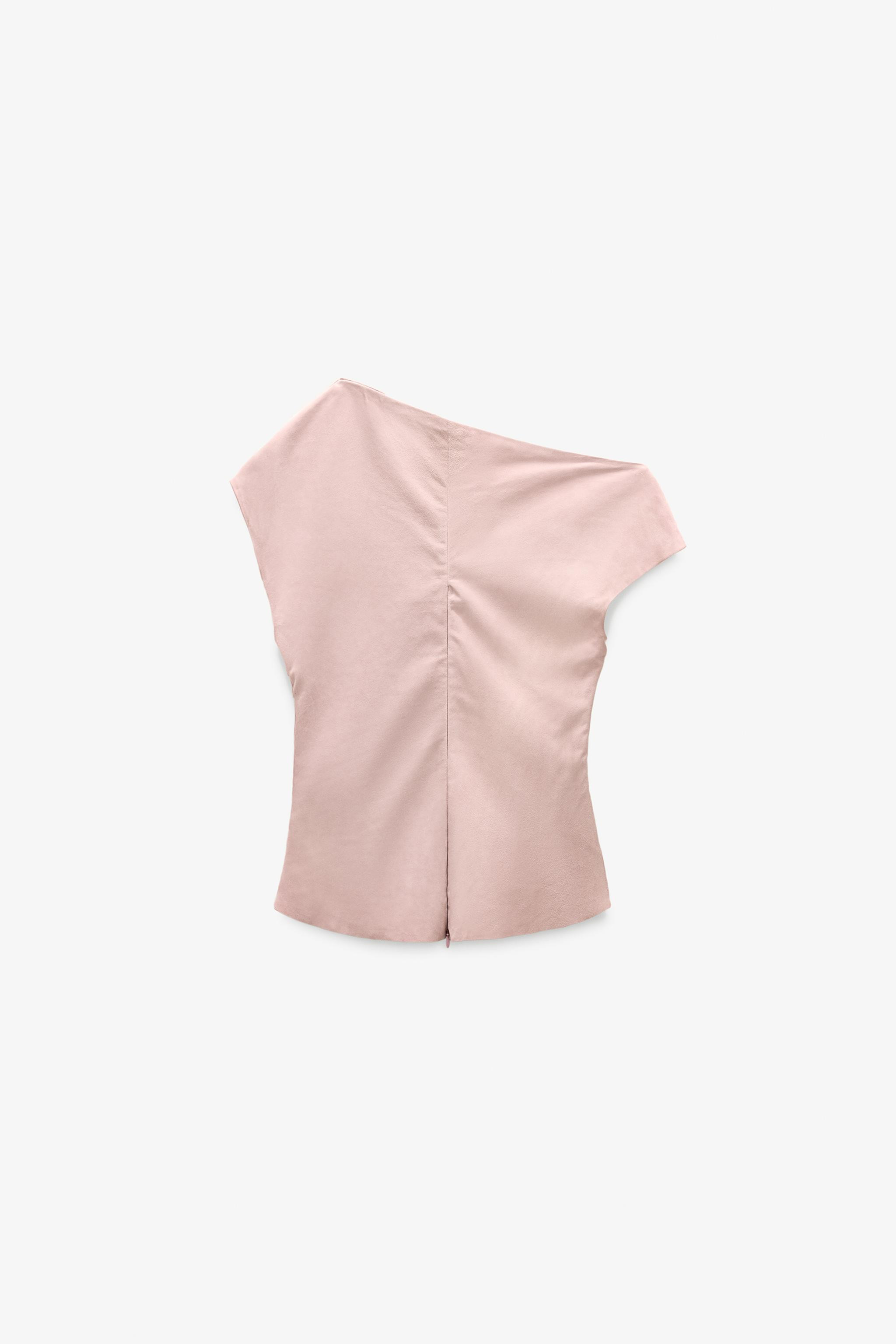 LIMITED EDITION DRAPED SUEDE TOP | Zara US