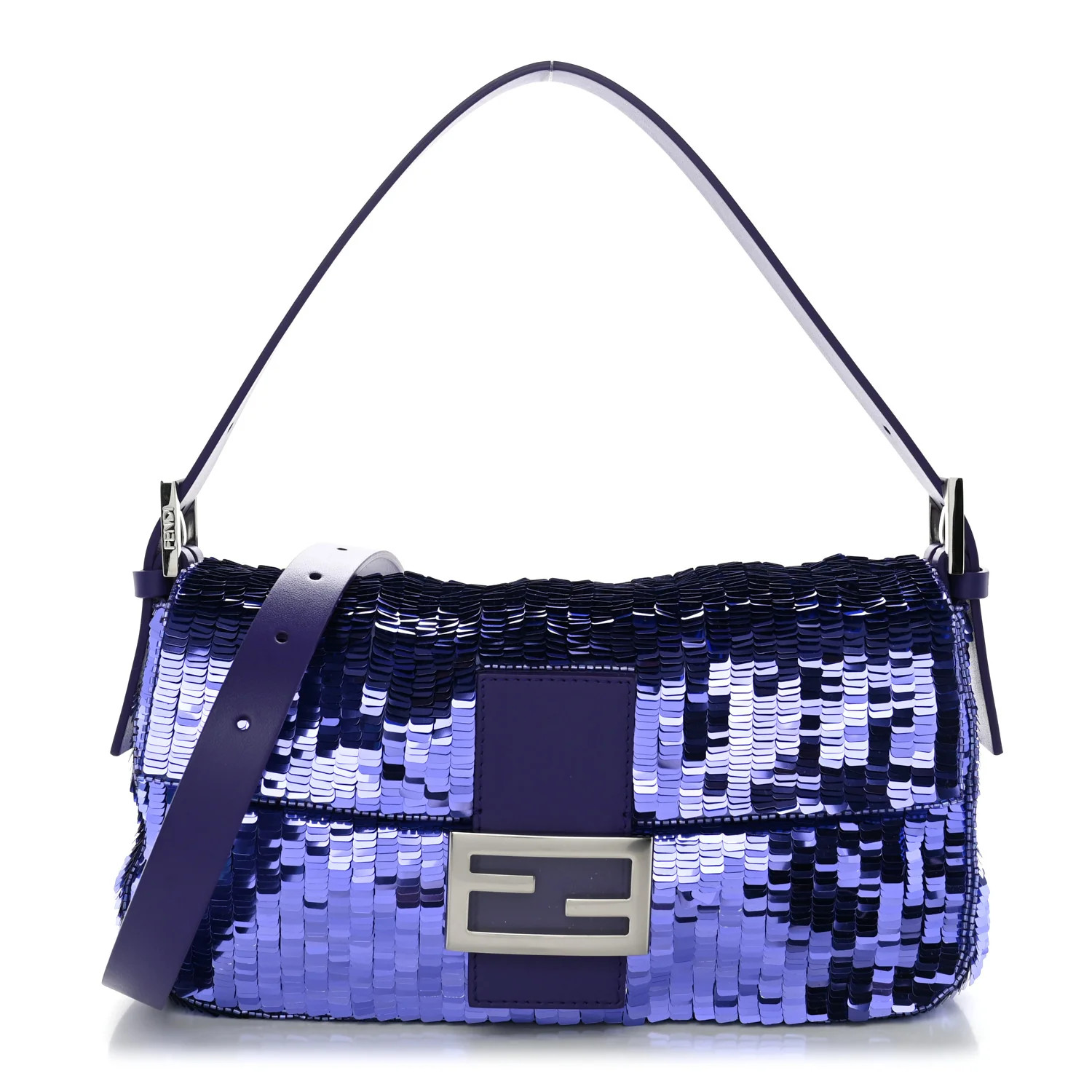 Fendi Silk Sequin Baguette 26424 Purple 1977934 | FASHIONPHILE (US)