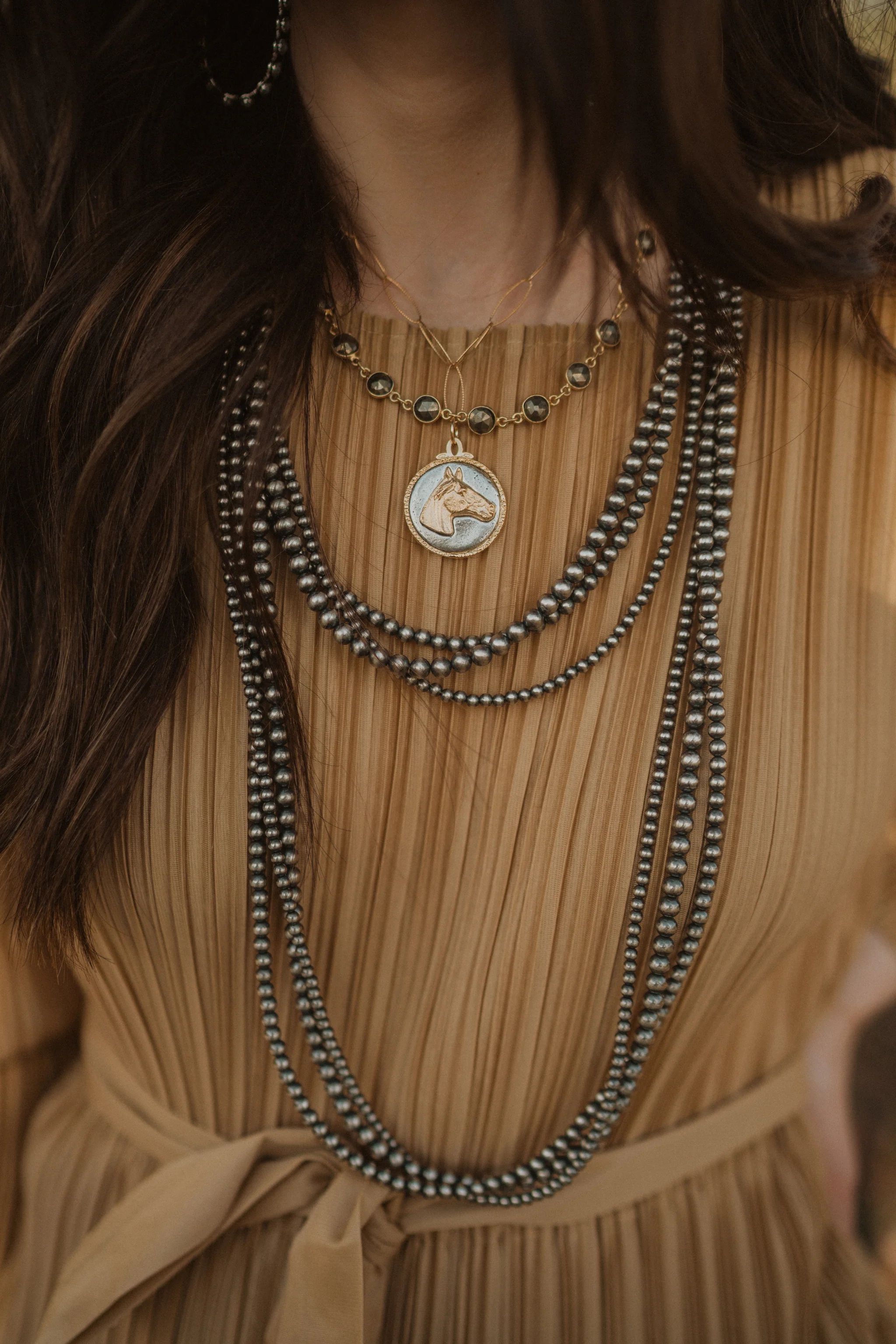 Maxine Necklace | 60 inch | Goldie Lew Jewelry