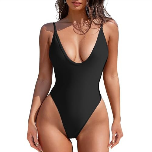 Zando Black One Piece Swimsuits for Women Black Swimsuits for Women Black Bathing Suits for Women Swim Suits for Women 2025 Sexy One Piece Swimsuit for Women Women's Swimwear Black XX-Large | Amazon (US)