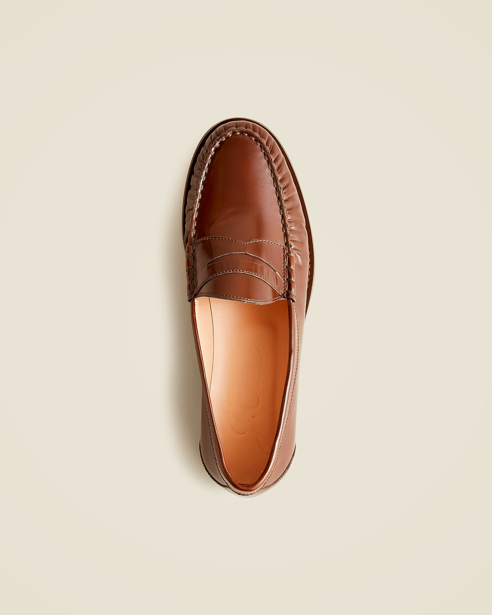 Winona penny loafers in spazzolato leather | J. Crew US