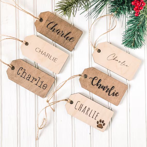 Personalized Christmas Stocking Tags Personalized Gift Tags | Etsy | Etsy (US)