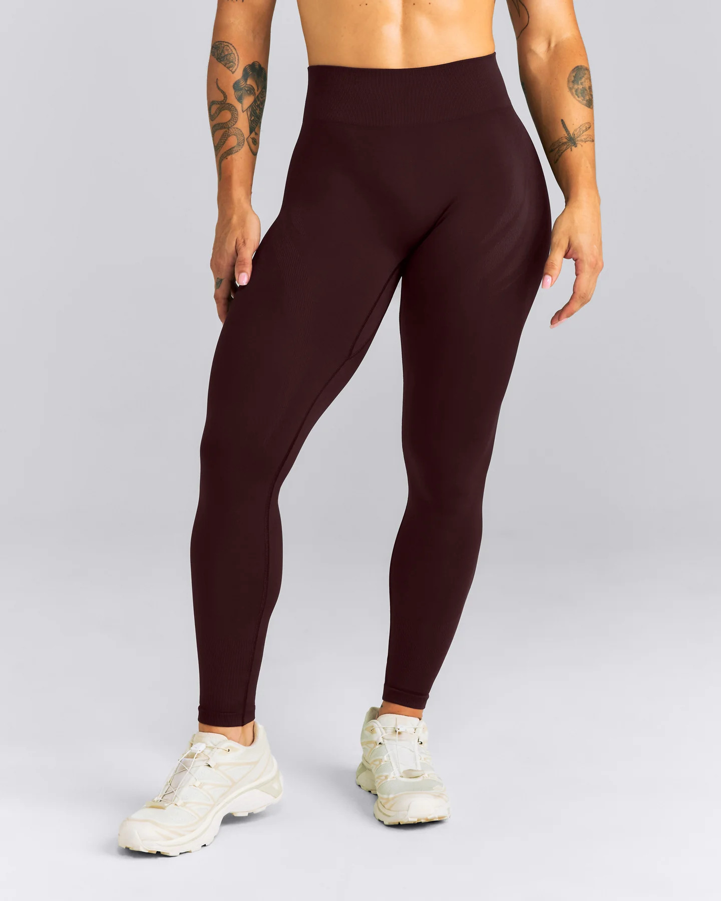 EnhanceLift\u2122 Seamless Mid Rise Leggings New Branding 
 Plum Brown | Oner Active (UK / US)
