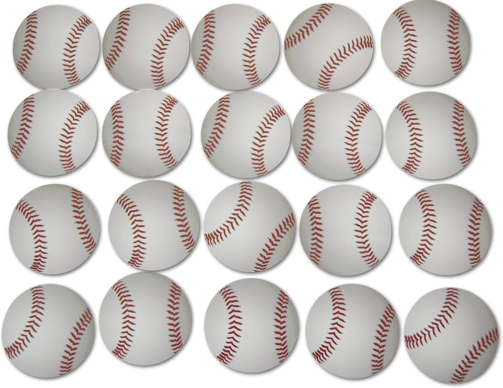 Novel Merk Baseball Sports Ball Vinyl Stickers - 2” Round Individual Decals for Laptop, Water B... | Amazon (US)