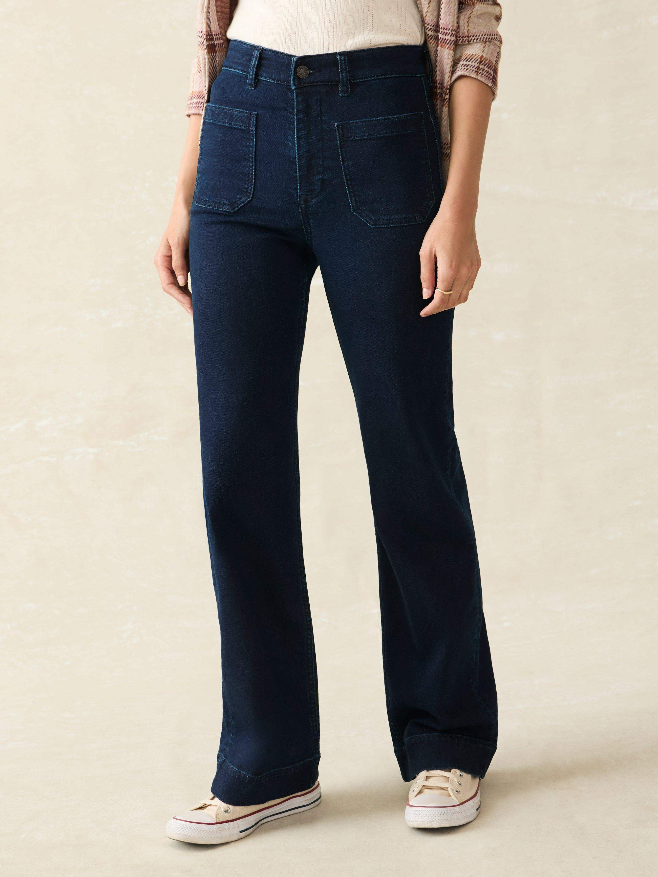 Stretch Terry Patch Pocket Pant - Riverton Wash | Faherty