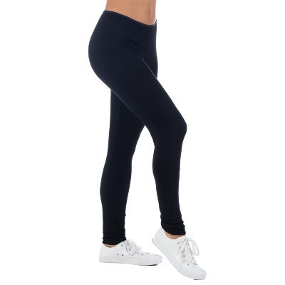 Comfortable Ankle Length Stretch Leggings-Black-L | Target