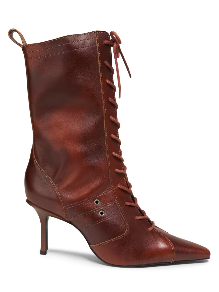 Balboa 75MM Lace-Up Leather Boots | Saks Fifth Avenue