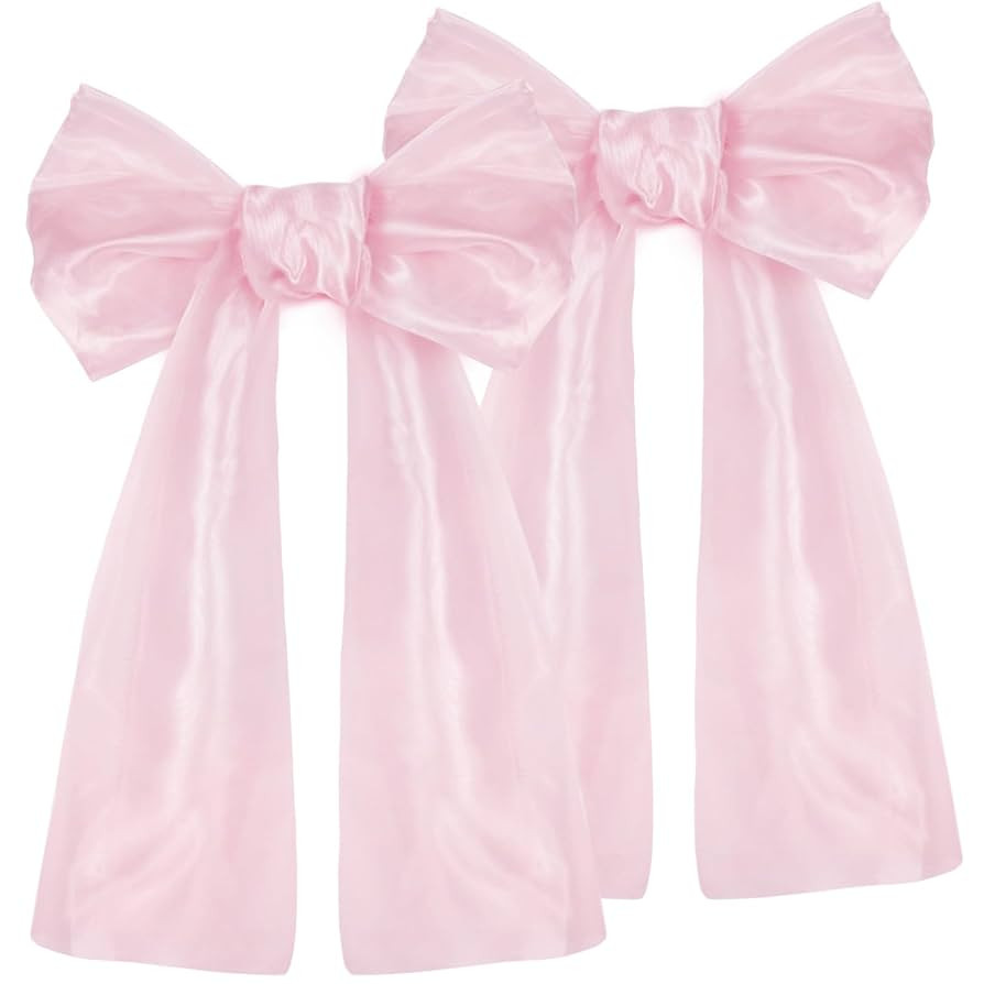 Pink Bow Birthday Party Decorations, 2 Pack Big Pink Bows 17 x 39 Inches Coquette Party Backgroun... | Amazon (CA)