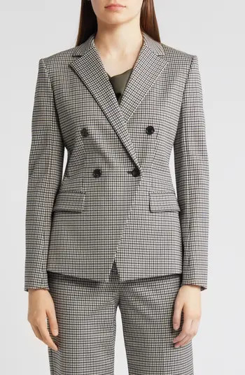 Houndstooth Double Breasted Blazer | Nordstrom